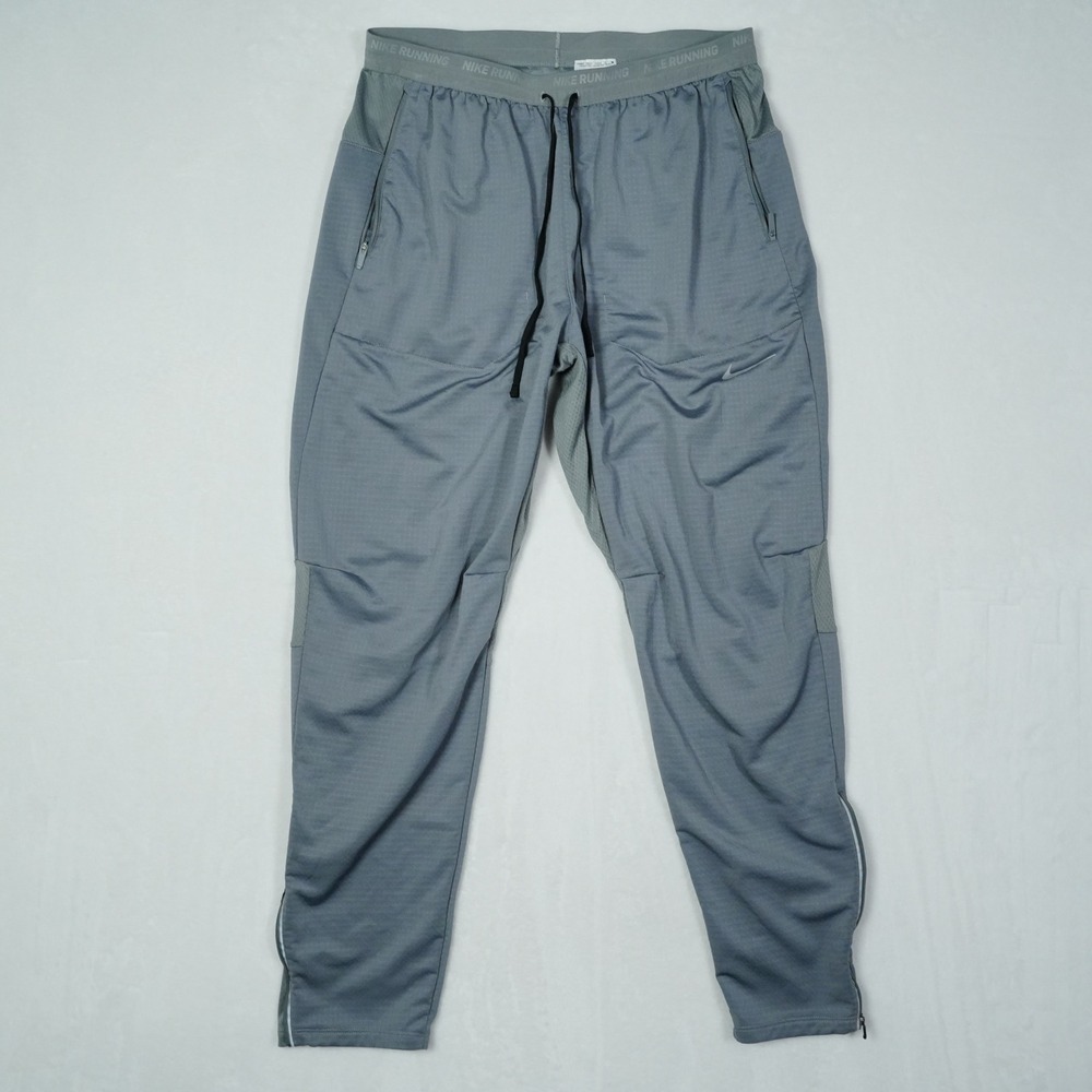 Nike Running Dri-FIT Phenom Elite Gray Tapered Jogger Pants DQ4740-084 Mens M